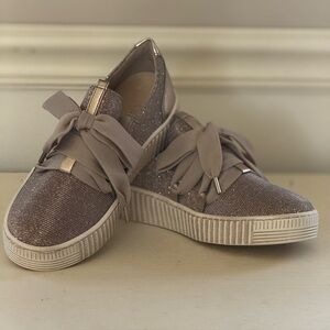 Gabor Women's Sneakers in Shimmering Rose Gold